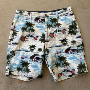 Nautica Men's Island Print Swim Shorts Classic Fit Size 32W